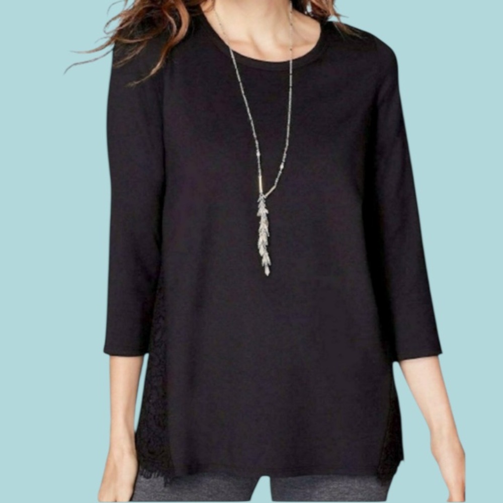 J. Jill Top‎ Tunic Blouse Shirt Ponte Size XS